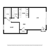 Renton Sage 1 bedroom 2D floor plan